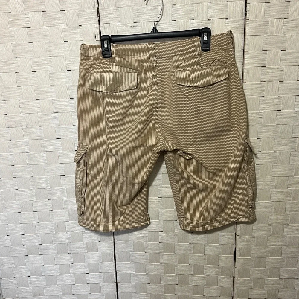 United Colors of Benetton Striped Cargo Shorts‎ Casual Outdoor Size 34